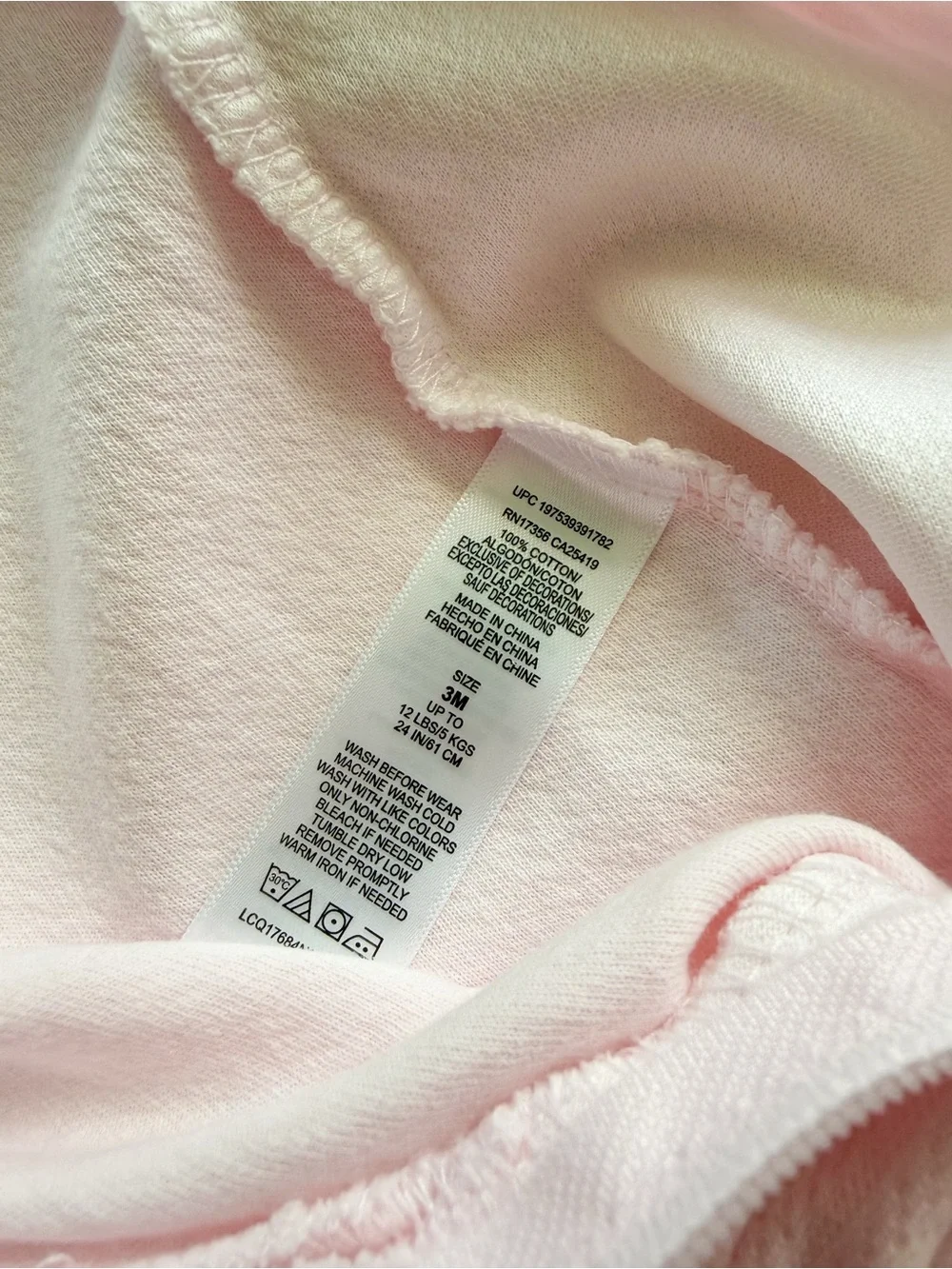 NWOT Little Me 100% Cotton Baby Girl Rosebud Embroidered Pointelle Footie 3M
